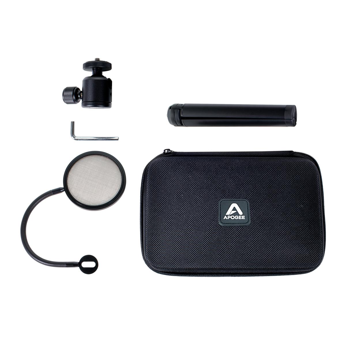 Apogee Electronics Premium Mic Accessories Bundle with Tripod, Pop Filter & Case -  MICROPHONE ACCESSORIES BU