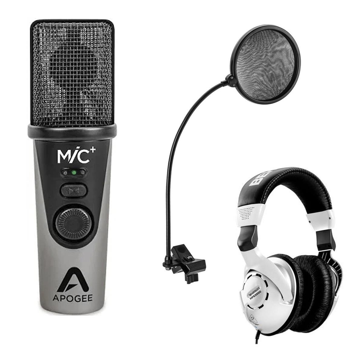 Image of Apogee Electronics MiC Plus USB Cardioid Condenser Microphone With Accessory Kit