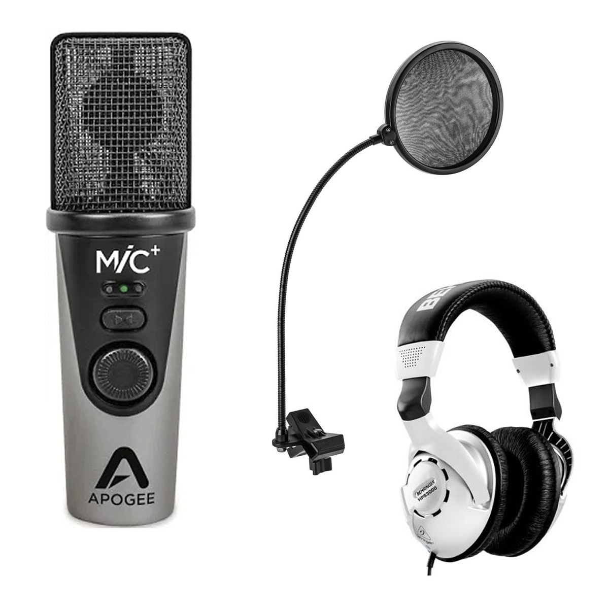 

Apogee Electronics MiC Plus USB Cardioid Condenser Microphone With Accessory Kit