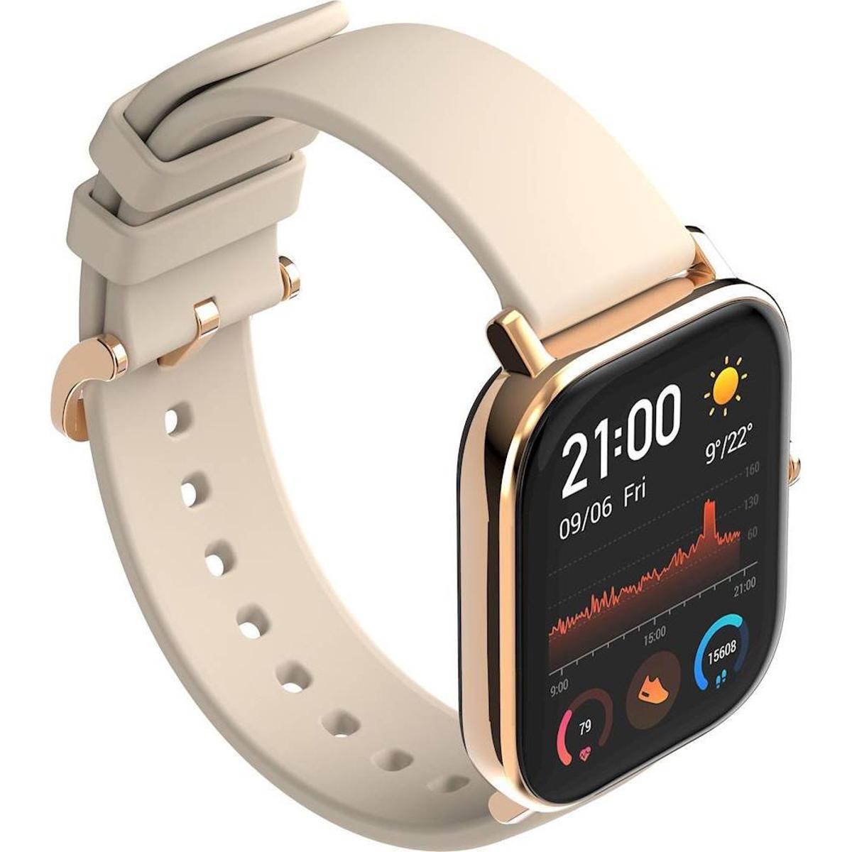 

AmazFit Amazfit GTS Smartwatch with AMOLED Display & Silicone Band, Gold