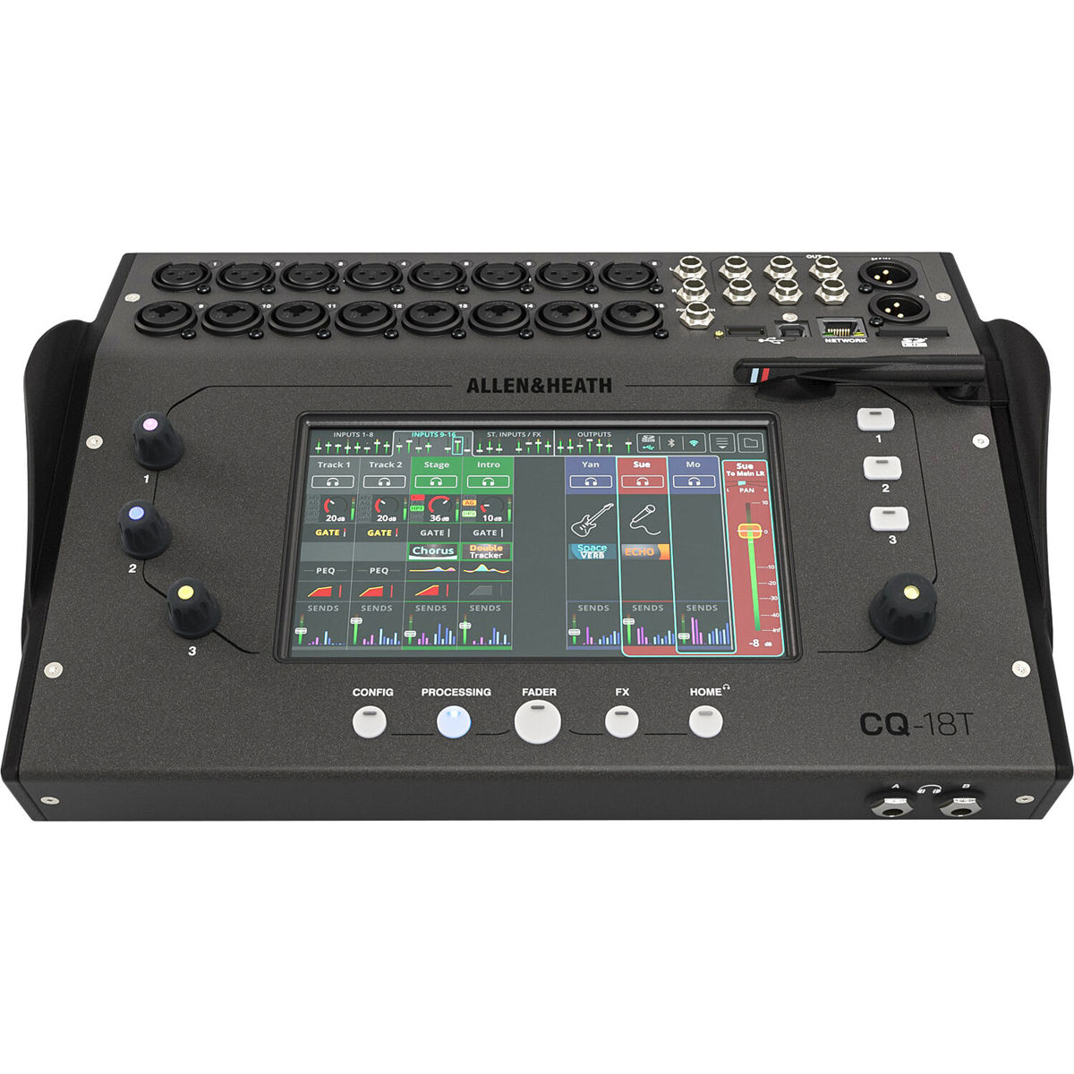 

Allen & Heath CQ-18T Ultra-Compact 18-Channel Digital Mixer with 7" Touchscreen