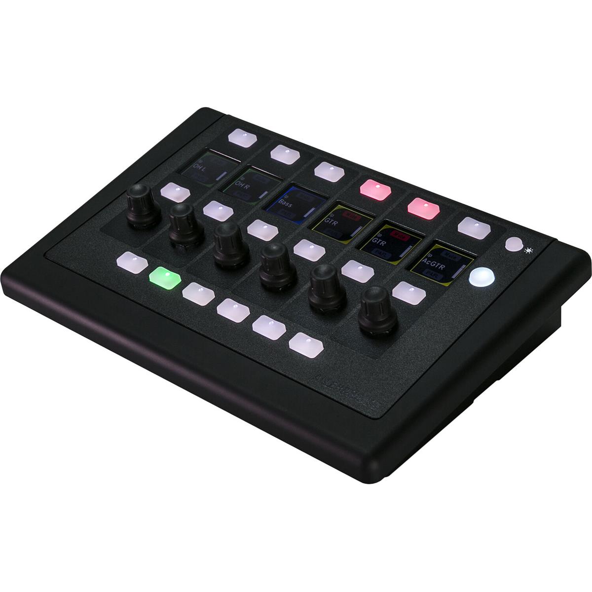 Image of Allen &amp; Heath IP6 OLED PoE Powered 6-Rotary Remote Controller