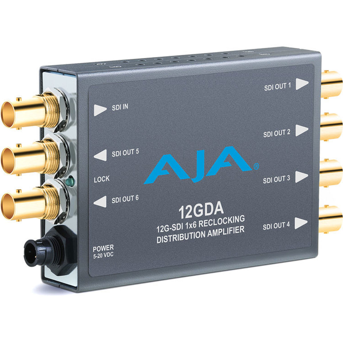 

AJA 1x6 12G HD/SD SDI Reclocking Distribution Amplifier