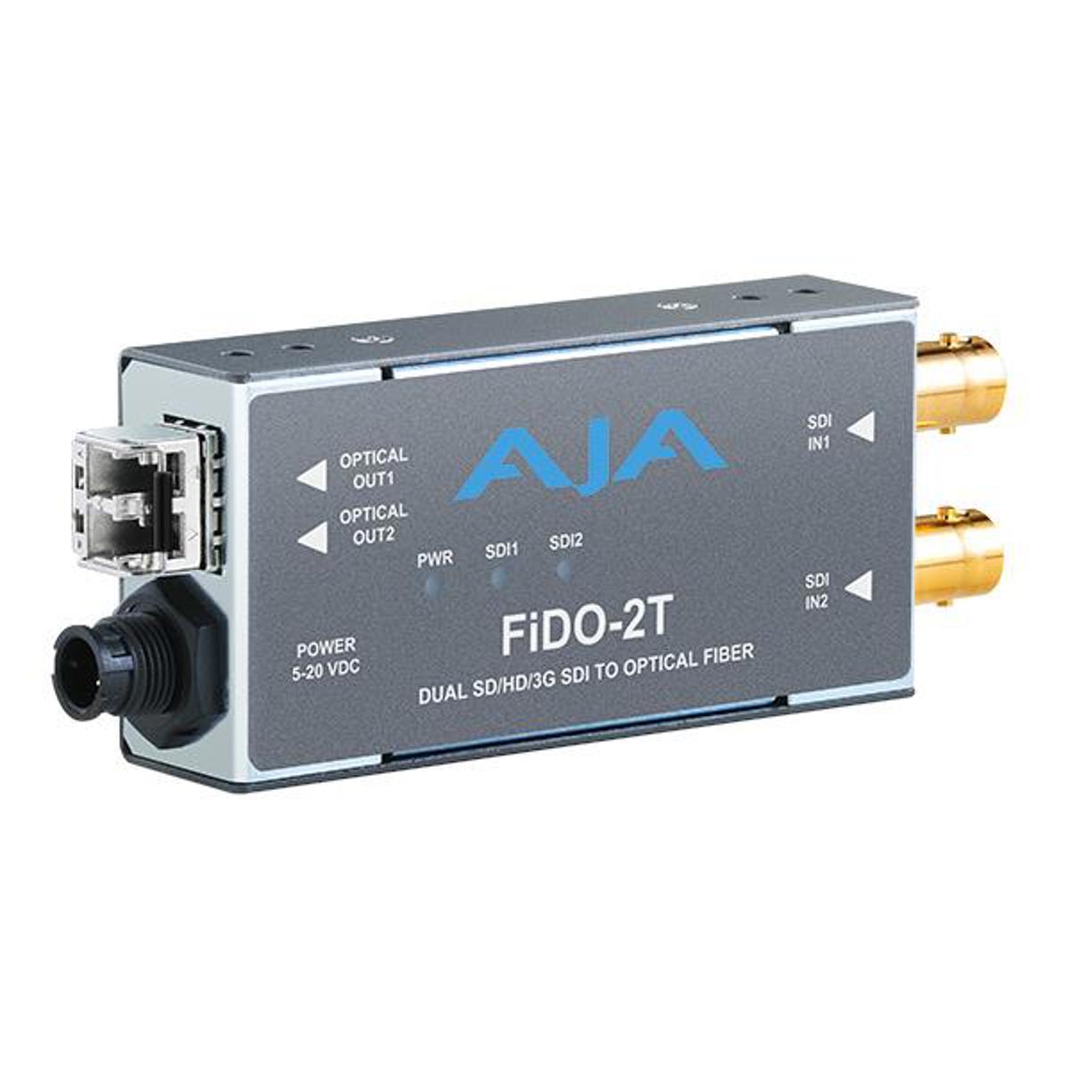 

AJA FiDO-2T-MM 2-Channel 3G-SDI to Multi-Mode LC Fiber Transmitter