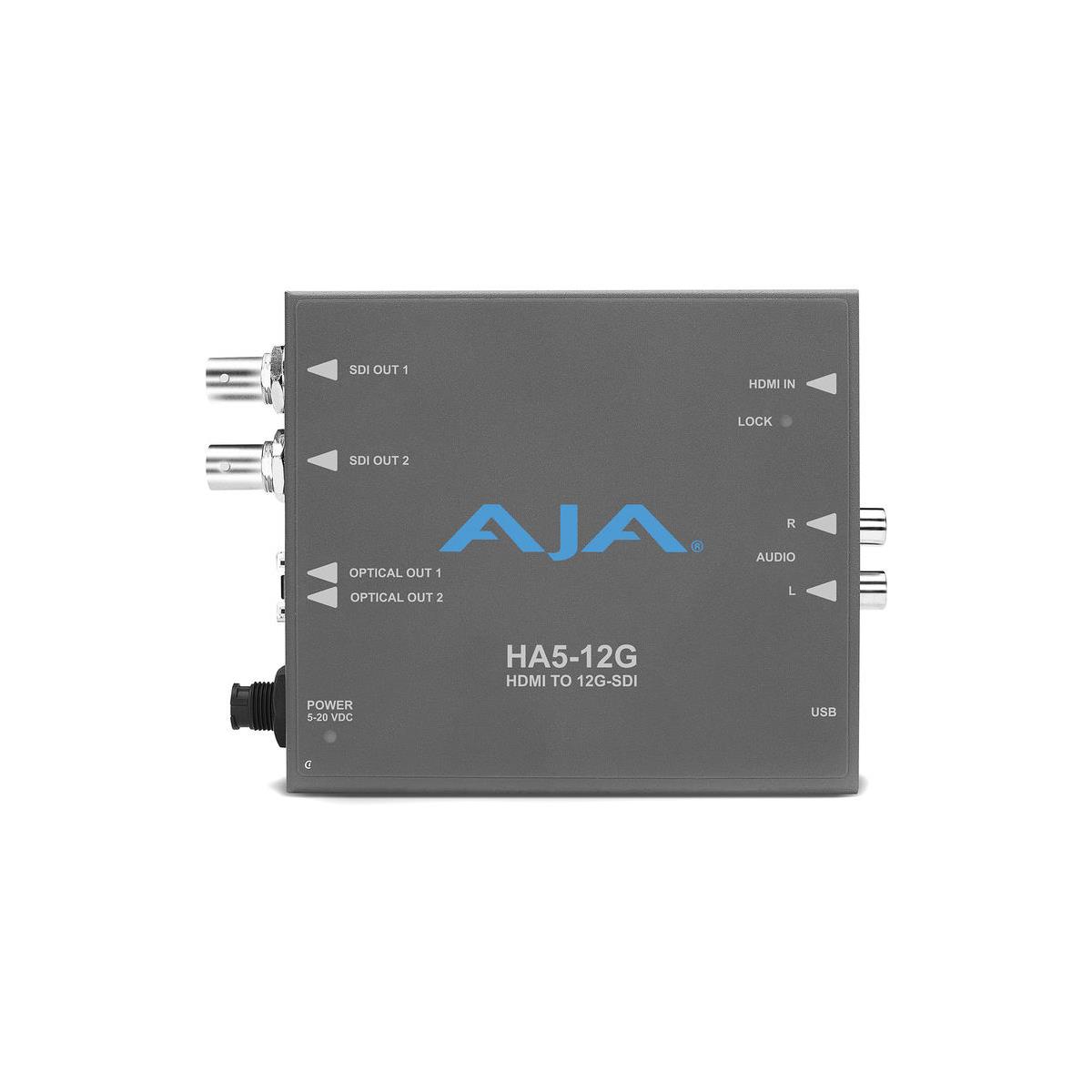 

AJA HA5-12G HDMI 2.0 to 12G-SDI Mini-Converter