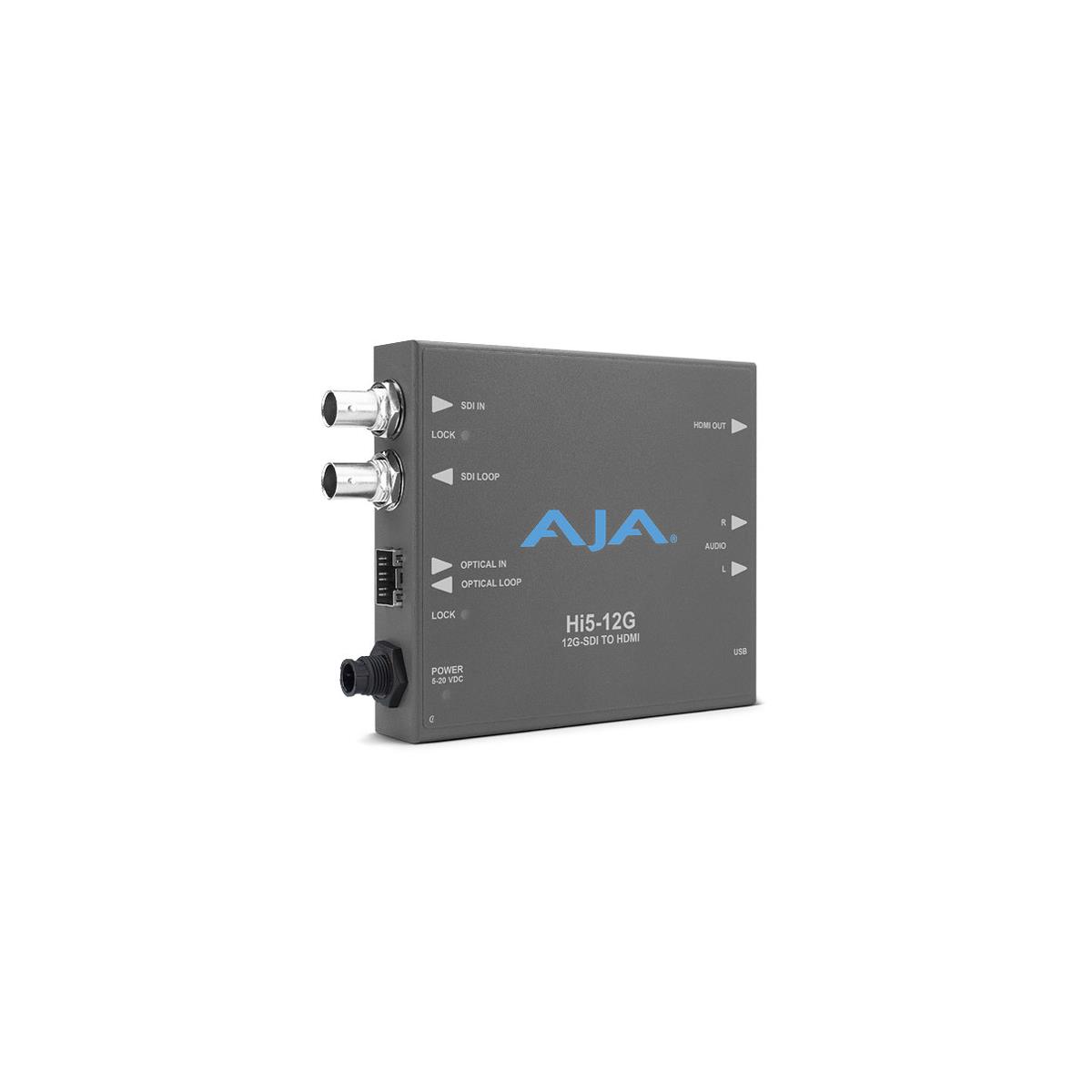 

AJA Hi5-12G 12G-SDI to HDMI 2.0 Mini-Converter