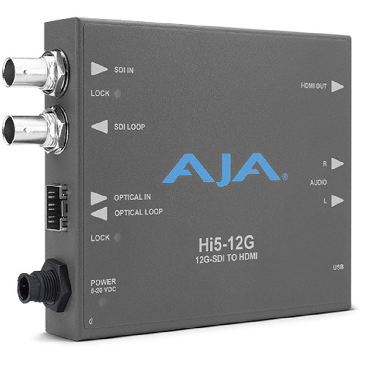 Image of AJA Hi5-12G 12G-SDI to HDMI 2.0 Mini-Converter