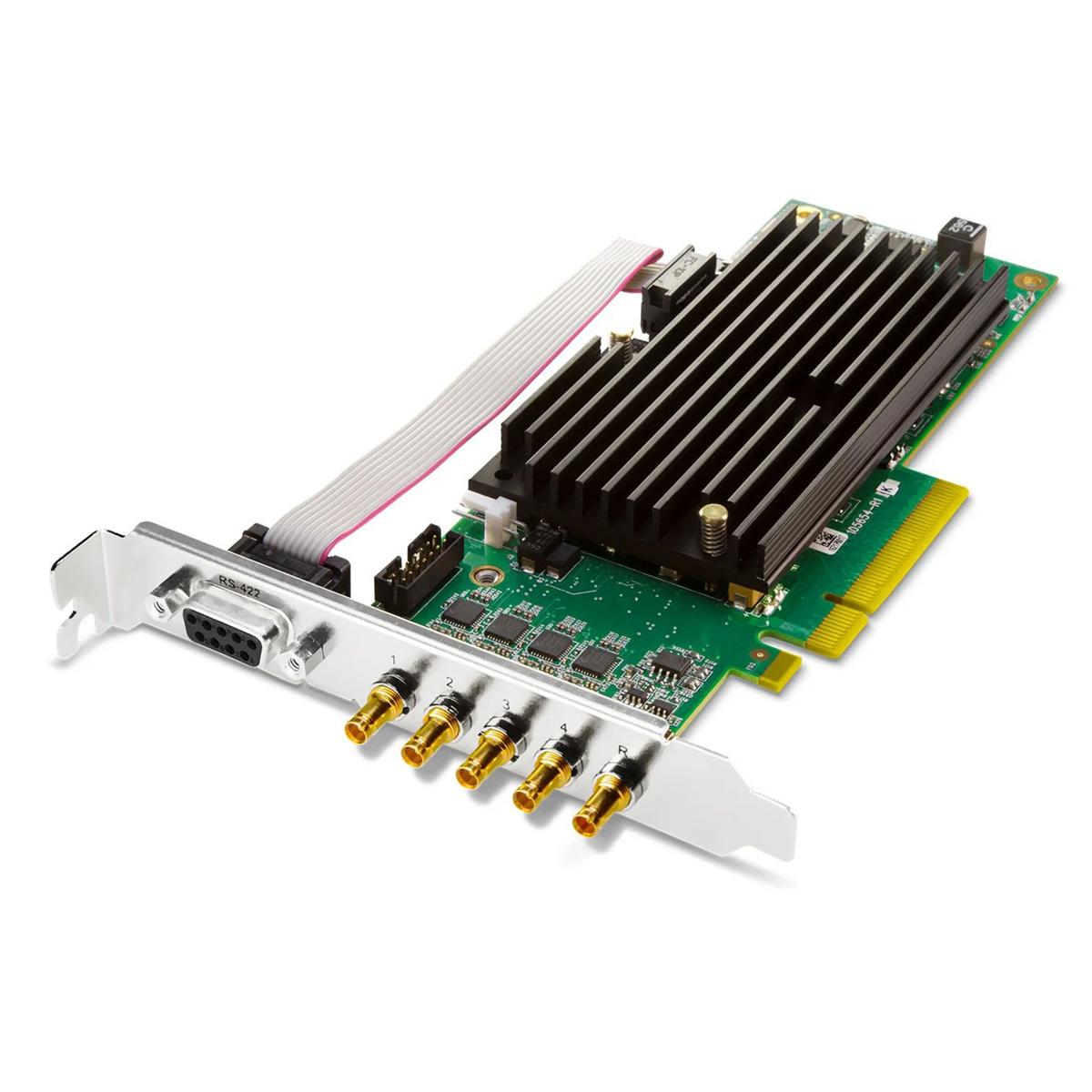 

AJA CRV44-BNC-NF 8-Lane PCIe 2.0 4-Channel I/O Card w/Passive Heat Sink, Fanless