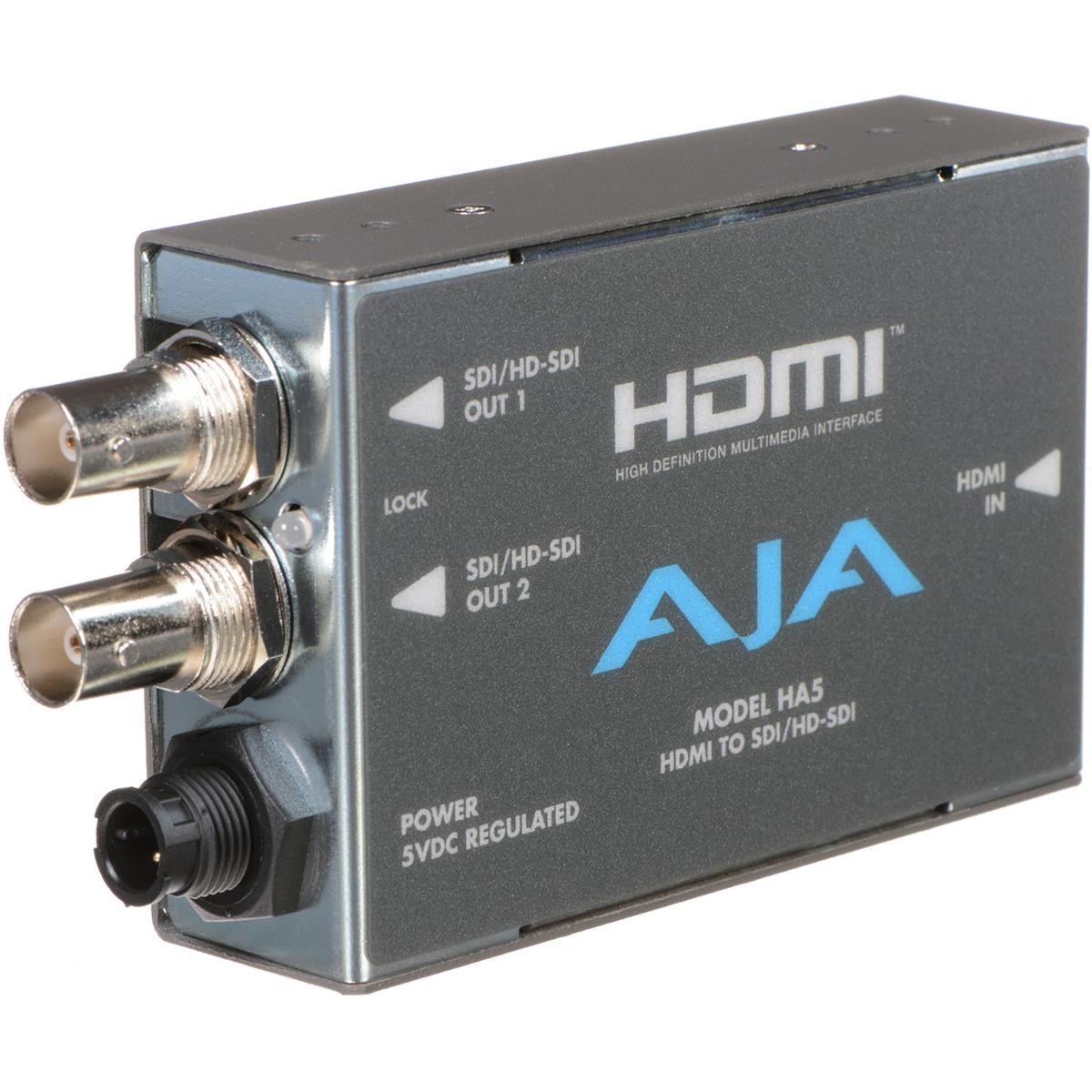 Image of AJA HA5 HDMI to SDI /HD-SDI Video and Audio Converter