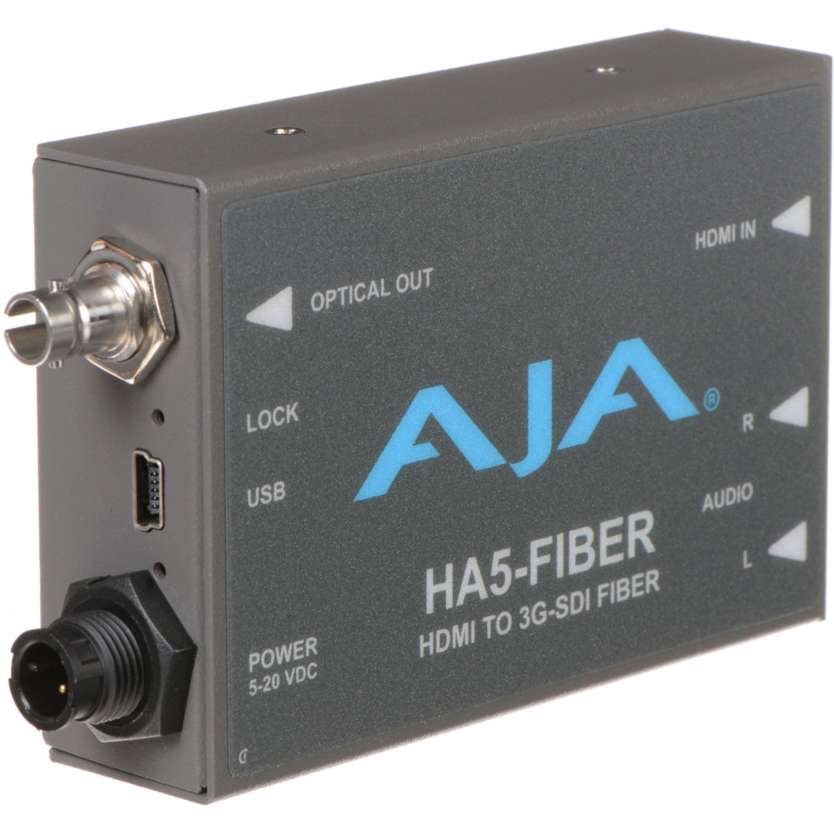 

AJA HA5-Fiber HDMI to 3G-SDI over Fiber Video and Audio Converter