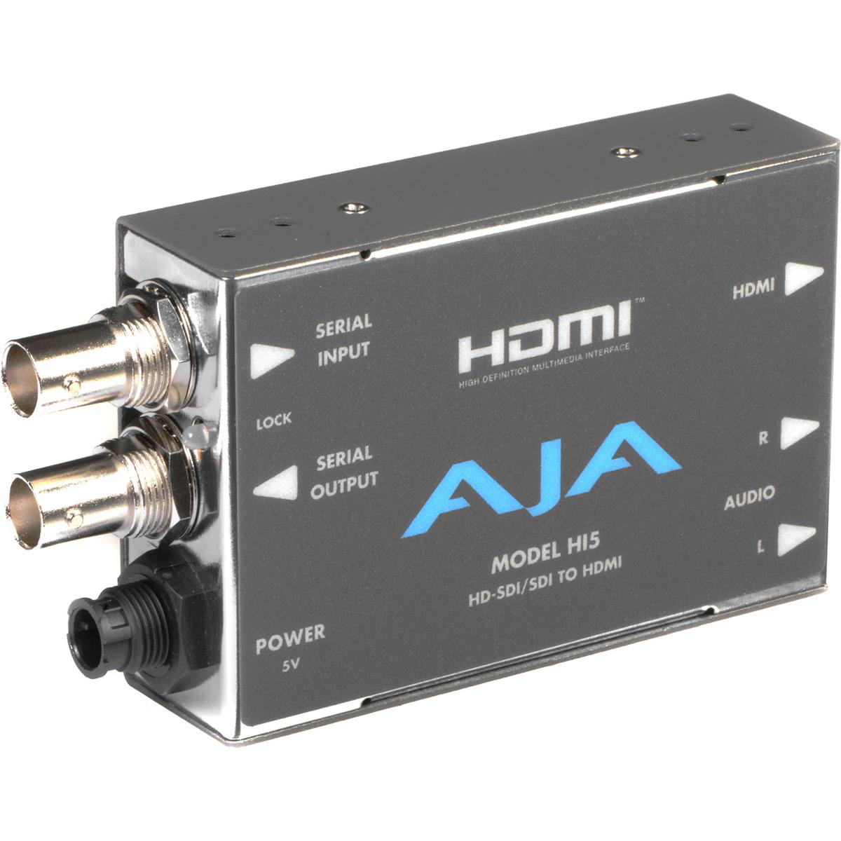 Image of AJA Hi5 HD-SDI /SDI to HDMI Video and Audio Converter