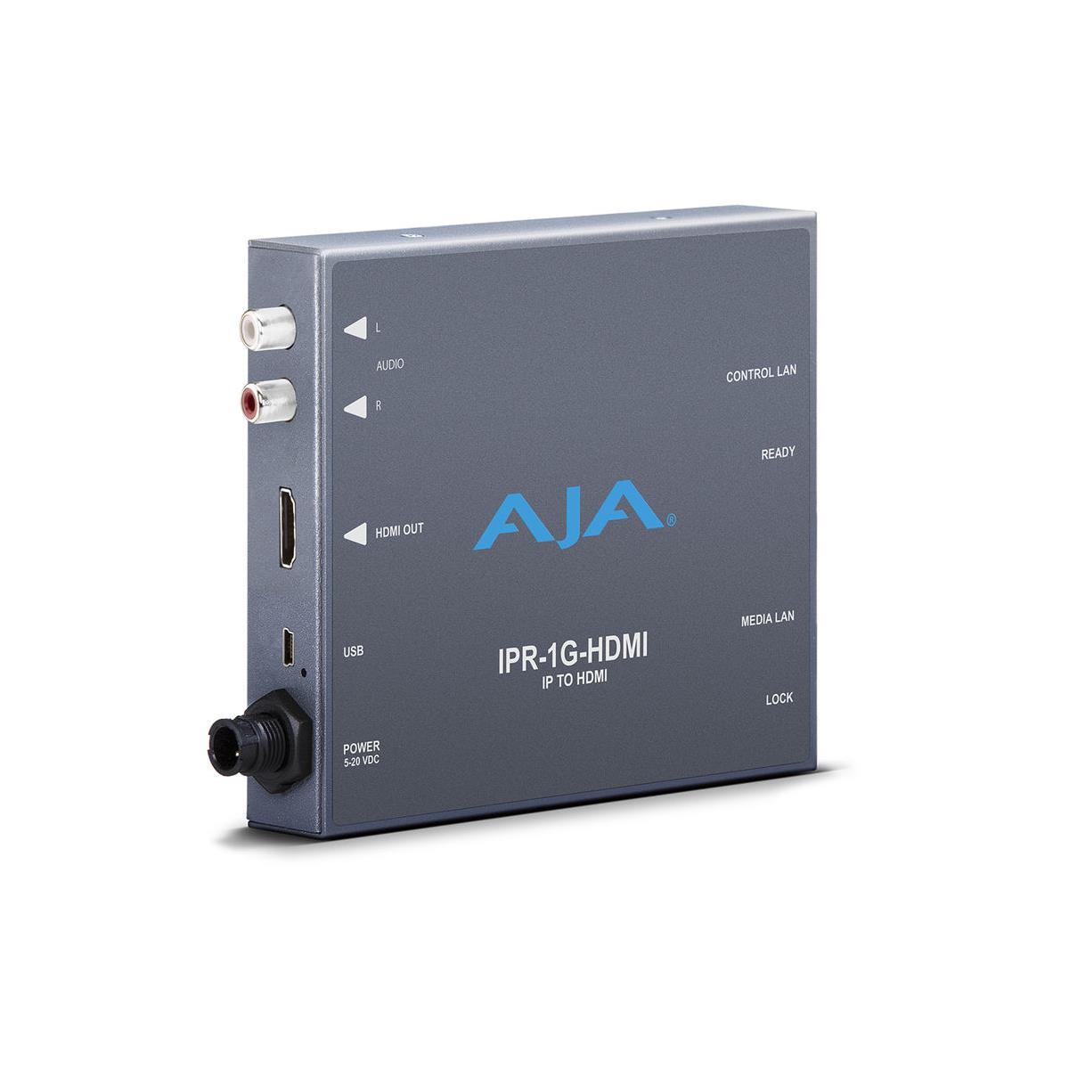 Image of AJA JPEG 2000 IP Video &amp; Audio to HDMI Converter