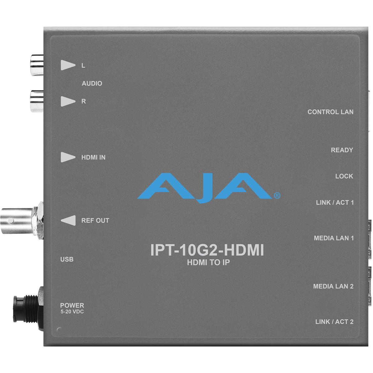 Image of AJA IPT-10G2-HDMI HDMI-SMPTE ST 2110 Video/Audio IP Encoder