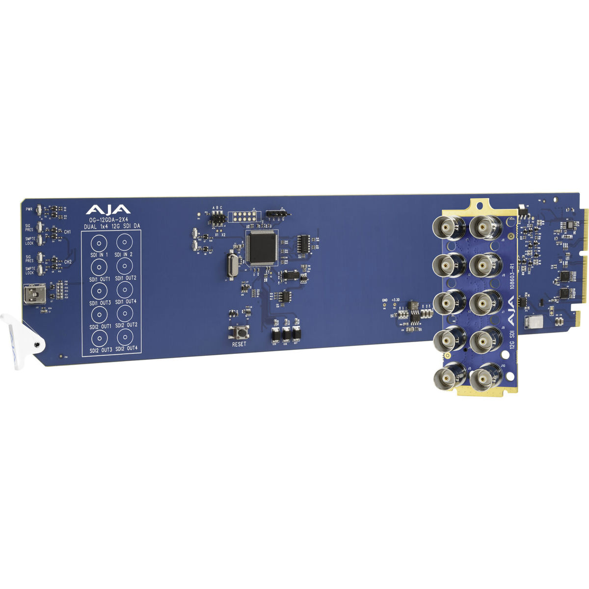 

AJA OG-12GDA-2x4 openGear Dual 1x4 12G-SDI Distribution Amplifier