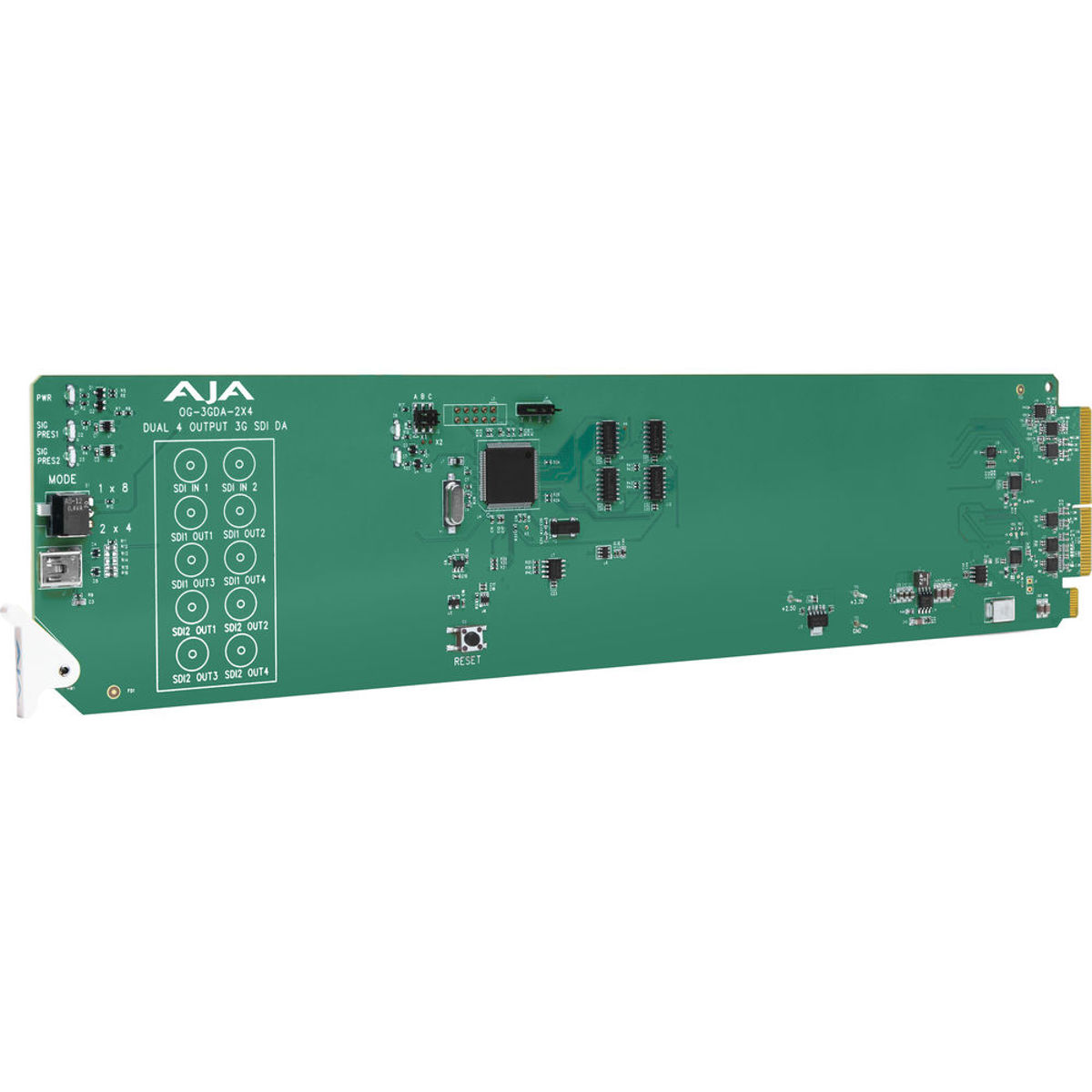 

AJA OG-3GDA-2X4 openGear 2x4 or 1x8 3G-SDI Reclocking DA, DashBoard Support