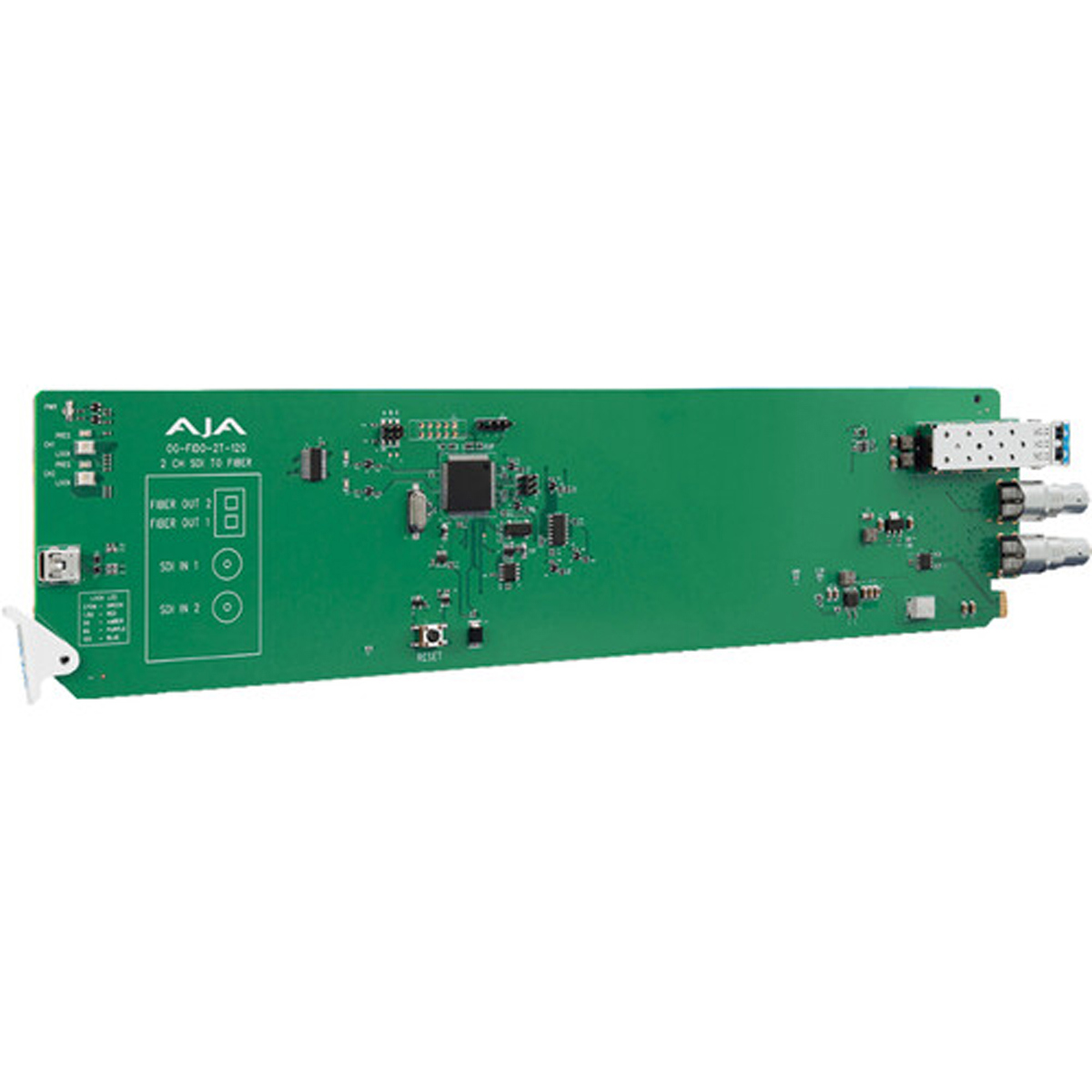 

AJA OG-FiDO-2T-12G openGear 2-Ch 12G-SDI to Single-Mode LC Fiber Transmitter