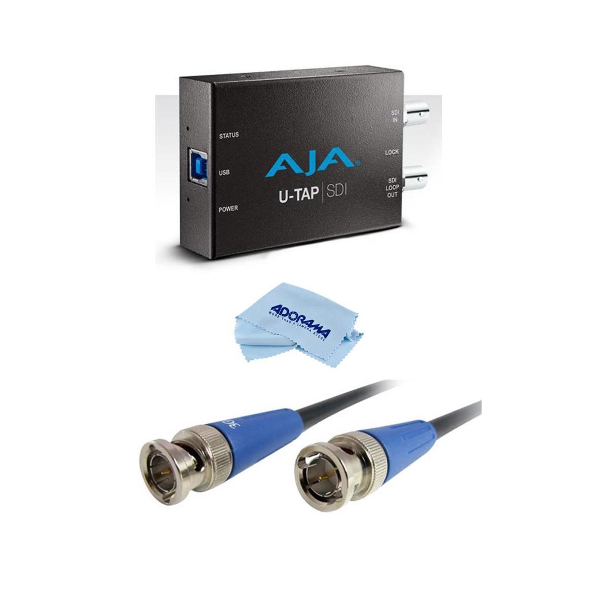 

AJA UTAP SDI Simple USB 3.0 Powered SDI Capture Device W/3G-SDI BNC to BNC Cable