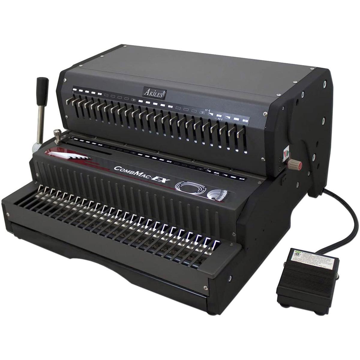 

Akiles CombMac-EX24 14" Electric Comb Punch & Manual Comb Opener Binding Machine