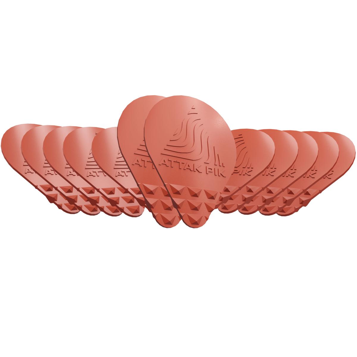 

Acoustik Attak Guitar Pick, Red, 12-Pack