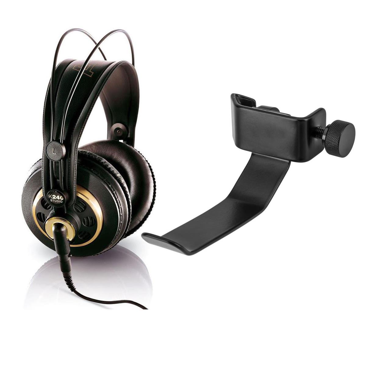 Image of AKG K240 Studio Over-Ear Semi-Open Pro Headphones W/H&amp;A Clamp Holder