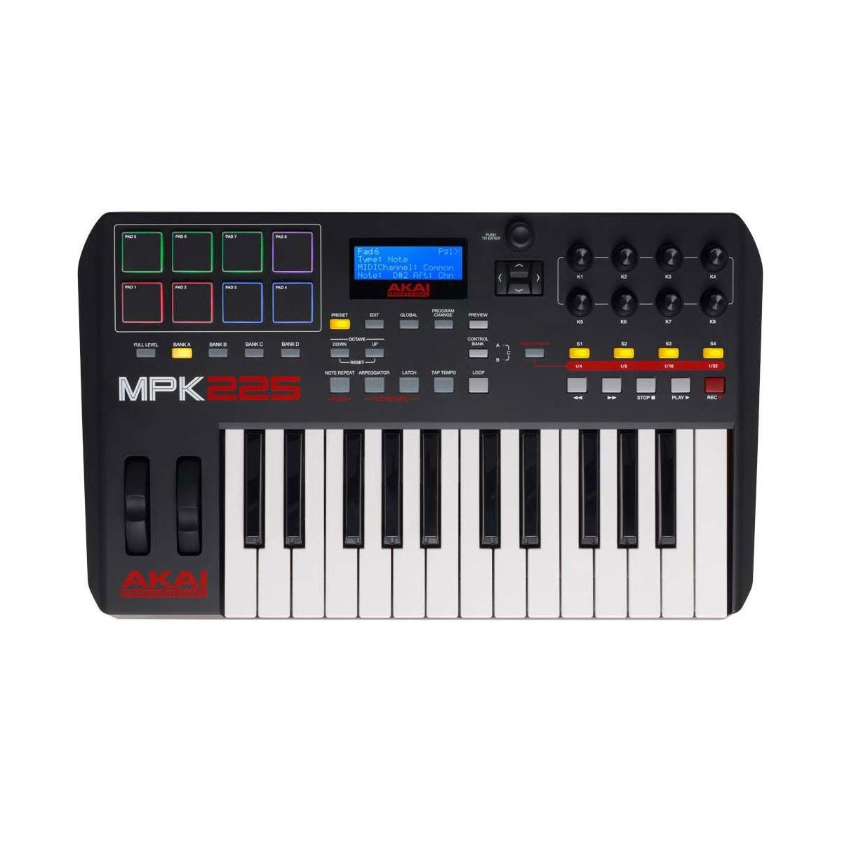 Image of Akai MPK225 25-Keys USB/MIDI Compact Keyboard Controller