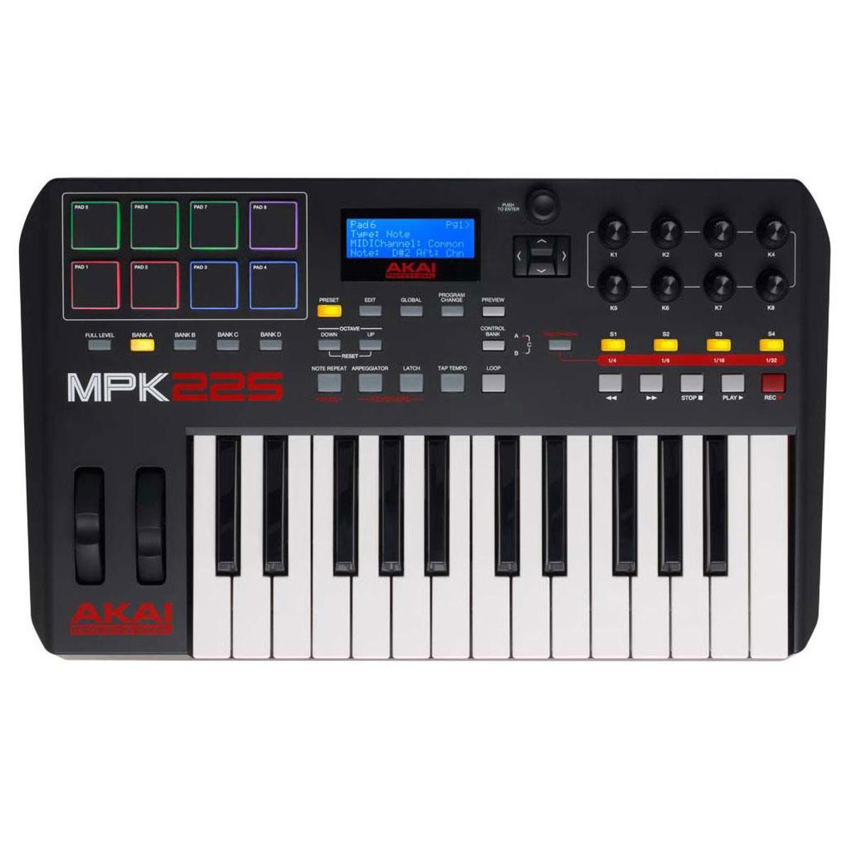 Image of Akai MPK225 25-Keys USB/MIDI Compact Keyboard Controller