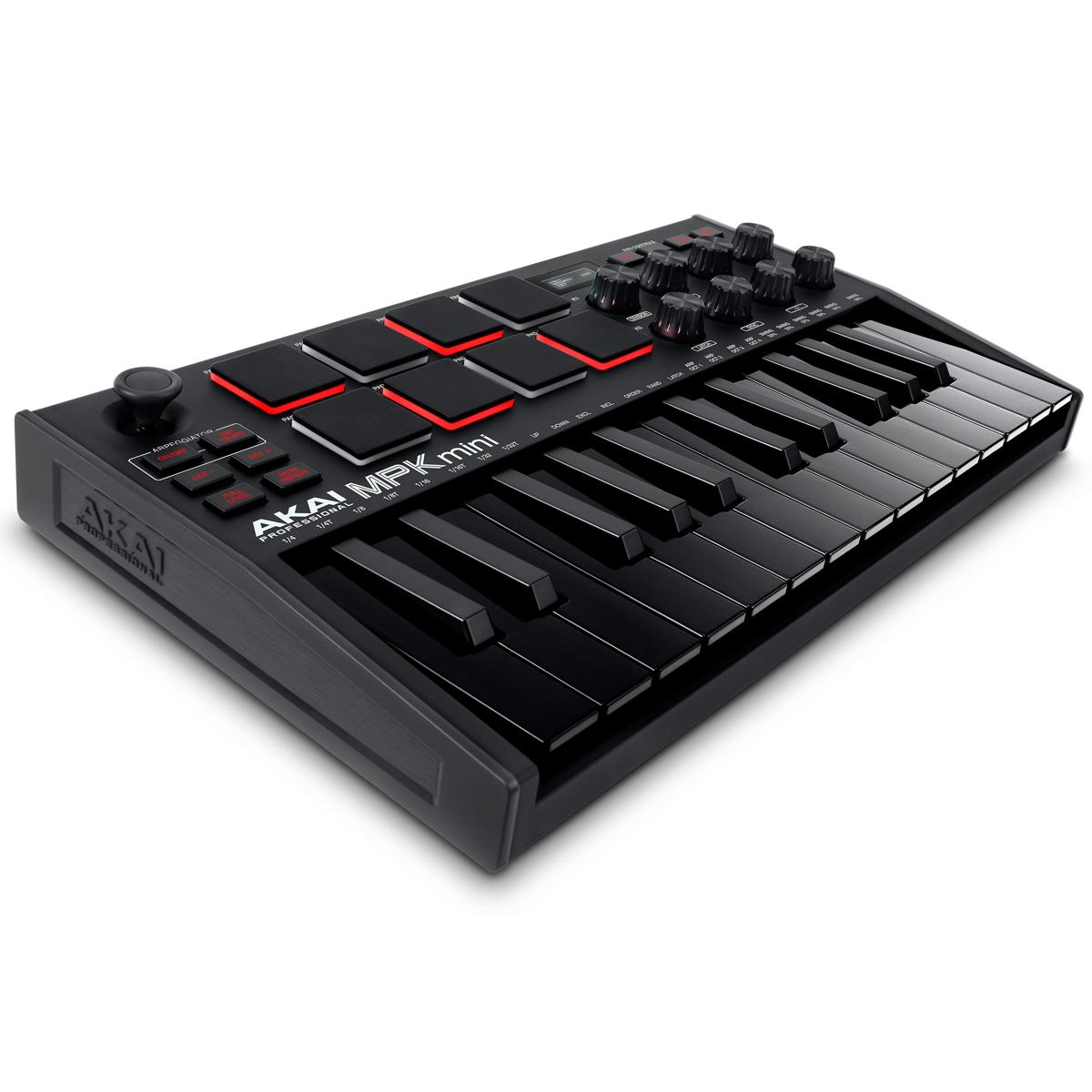 

Akai MPK Mini MK3 25-Key MIDI Controller, Black