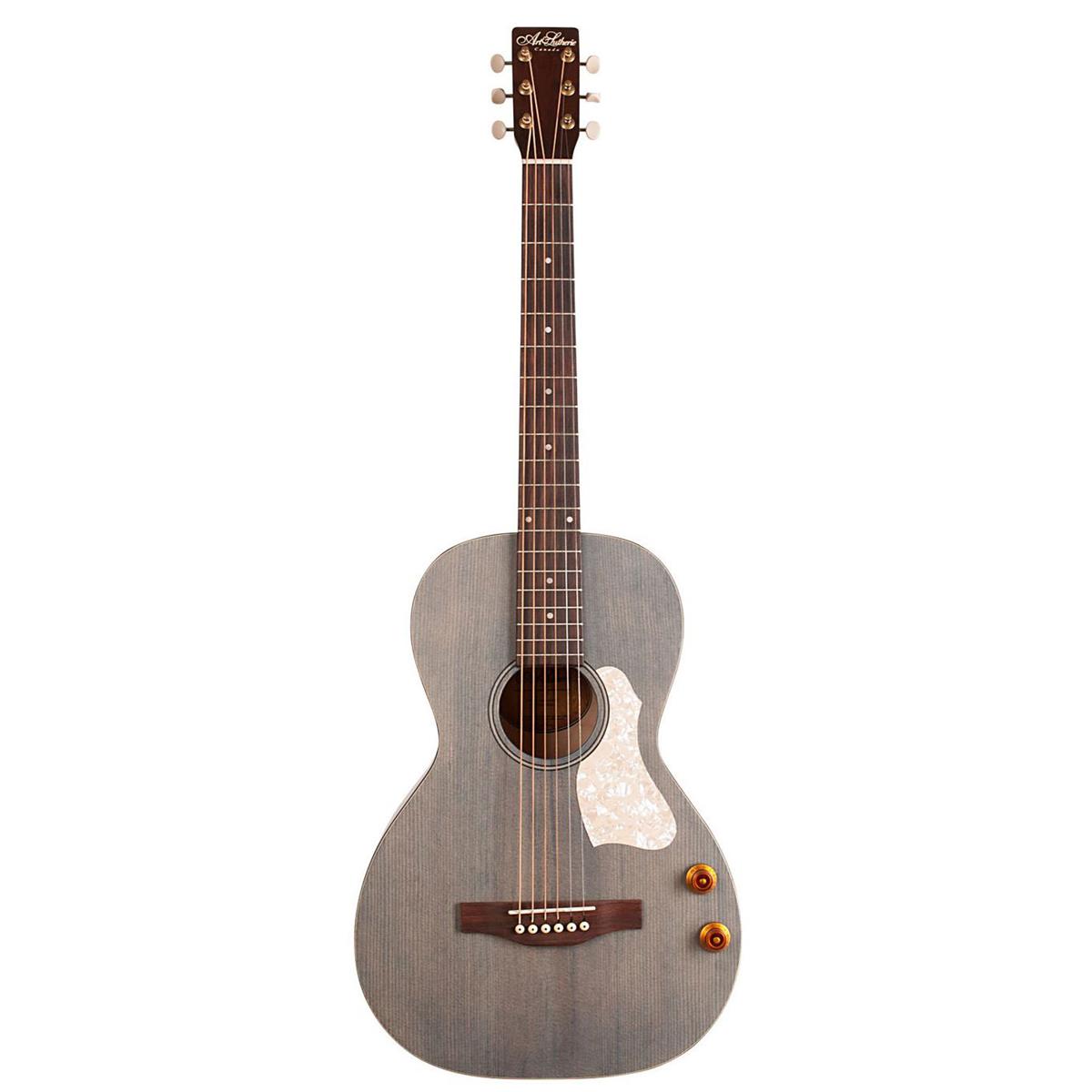 Art & Lutherie Roadhouse Q-Discrete Parlor AE Guitar, Rosewood, Denim Blue -  Art & Lutherie, 047079