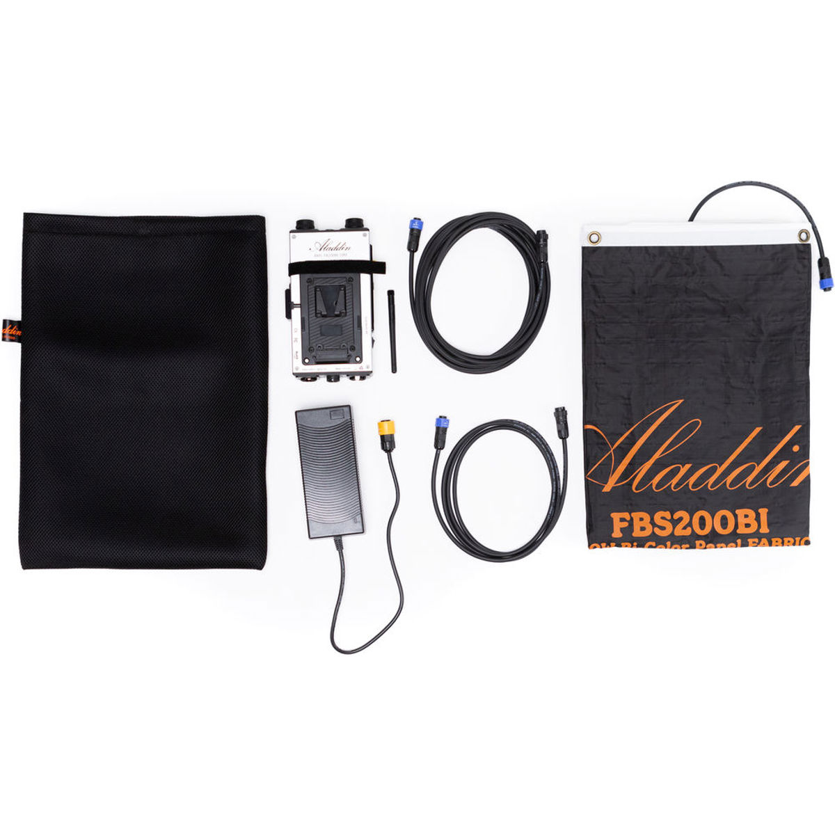 

Aladdin FABRIC-LITE 350W 3x3' Bi-Color Gold Mount LED Light Kit