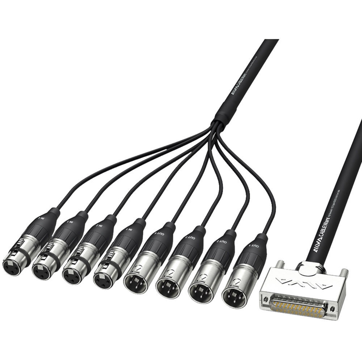 

Alva Audio 9.8' AES/EBU Multi-Core Cable, D-Sub25 Male to 8x XLR