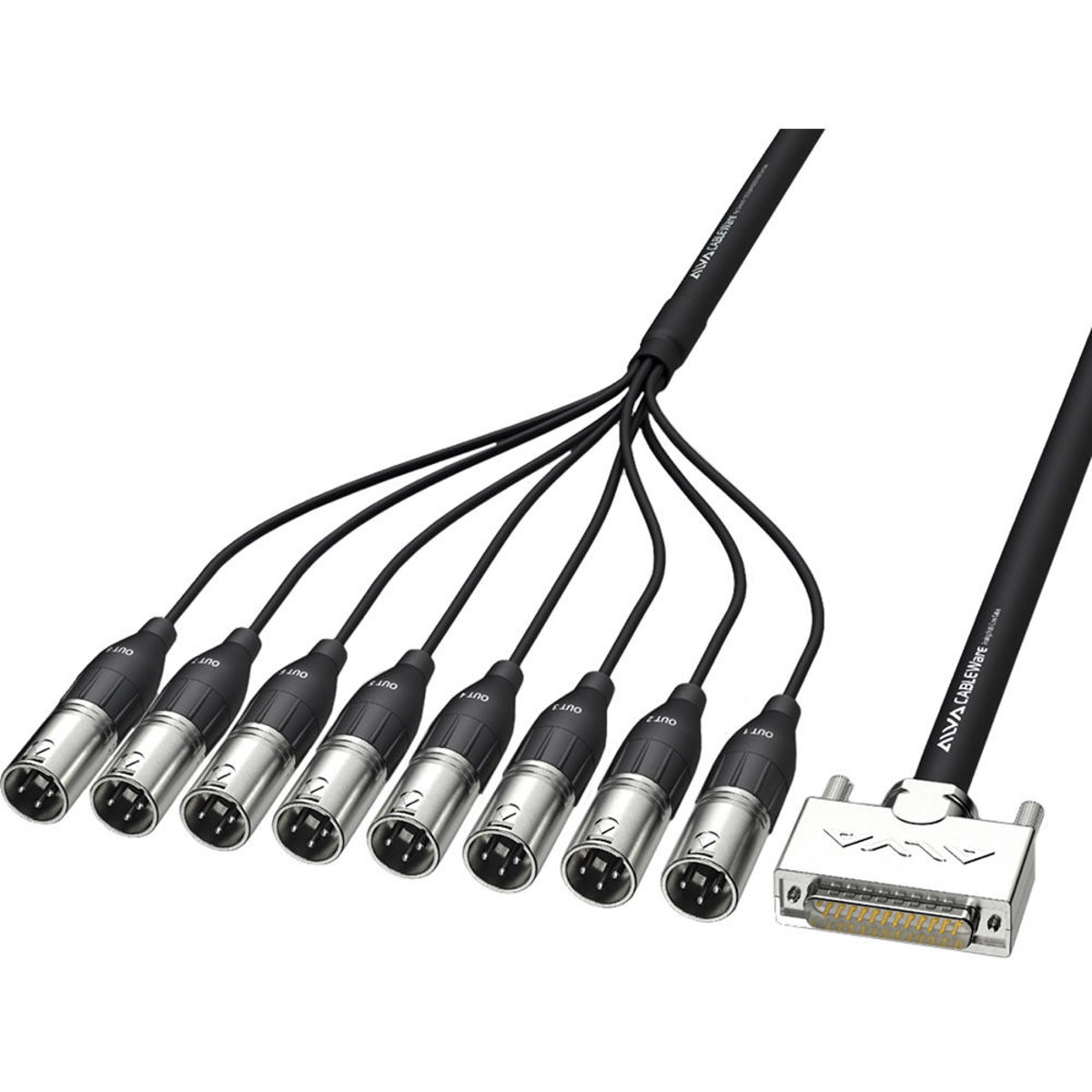 

Alva Audio 16.4' Analog Multi-Core Cable, D-Sub25 Male to 8x XLR Male