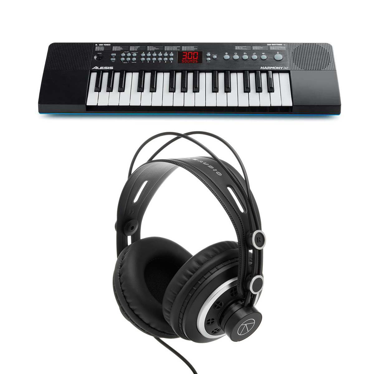 

Alesis Harmony 32-Key Portable Keyboard with Built-In Speakers with Headphones