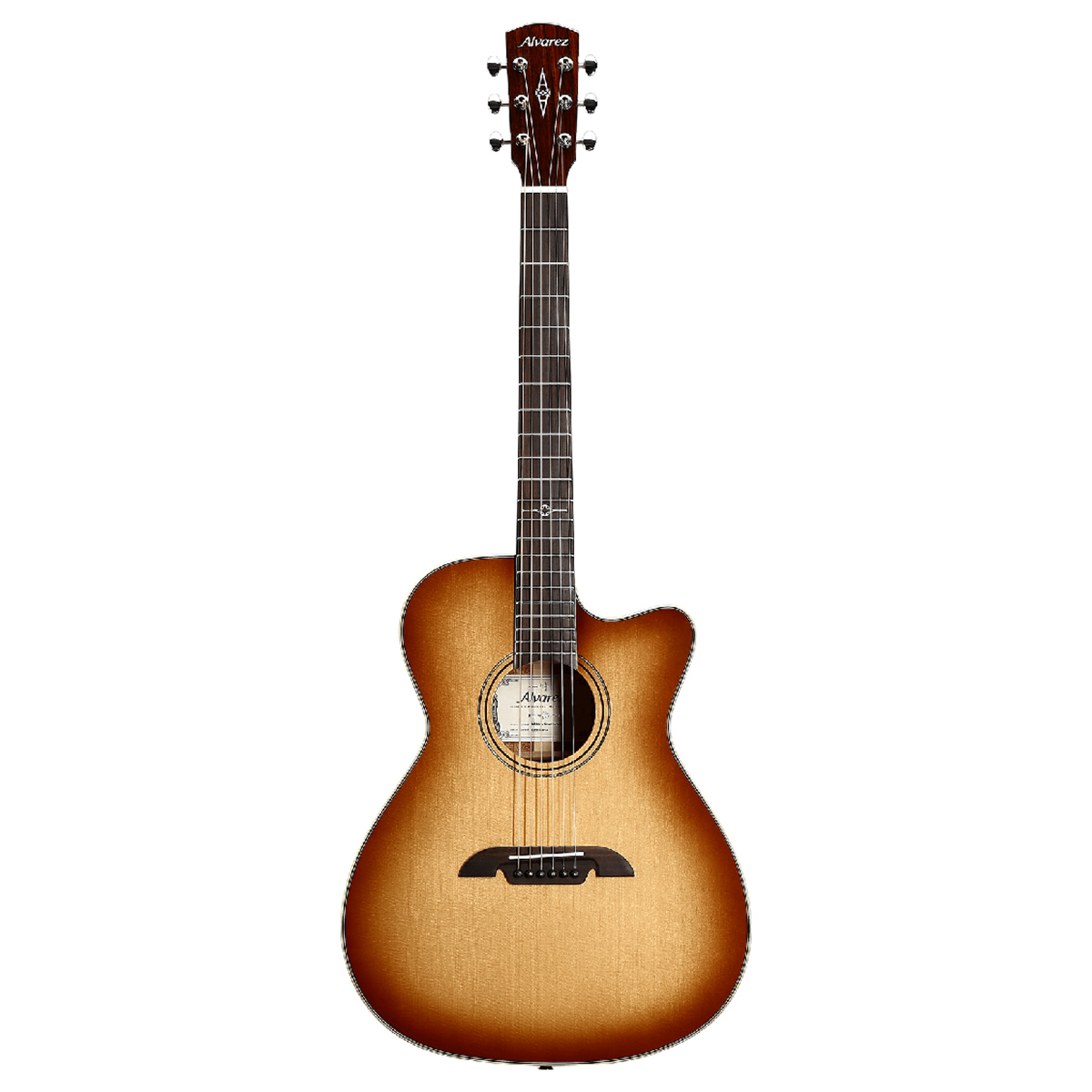 

Alvarez Masterworks Series MF60CE Folk/OM Acoustic Electric Guitar, Shadowburst