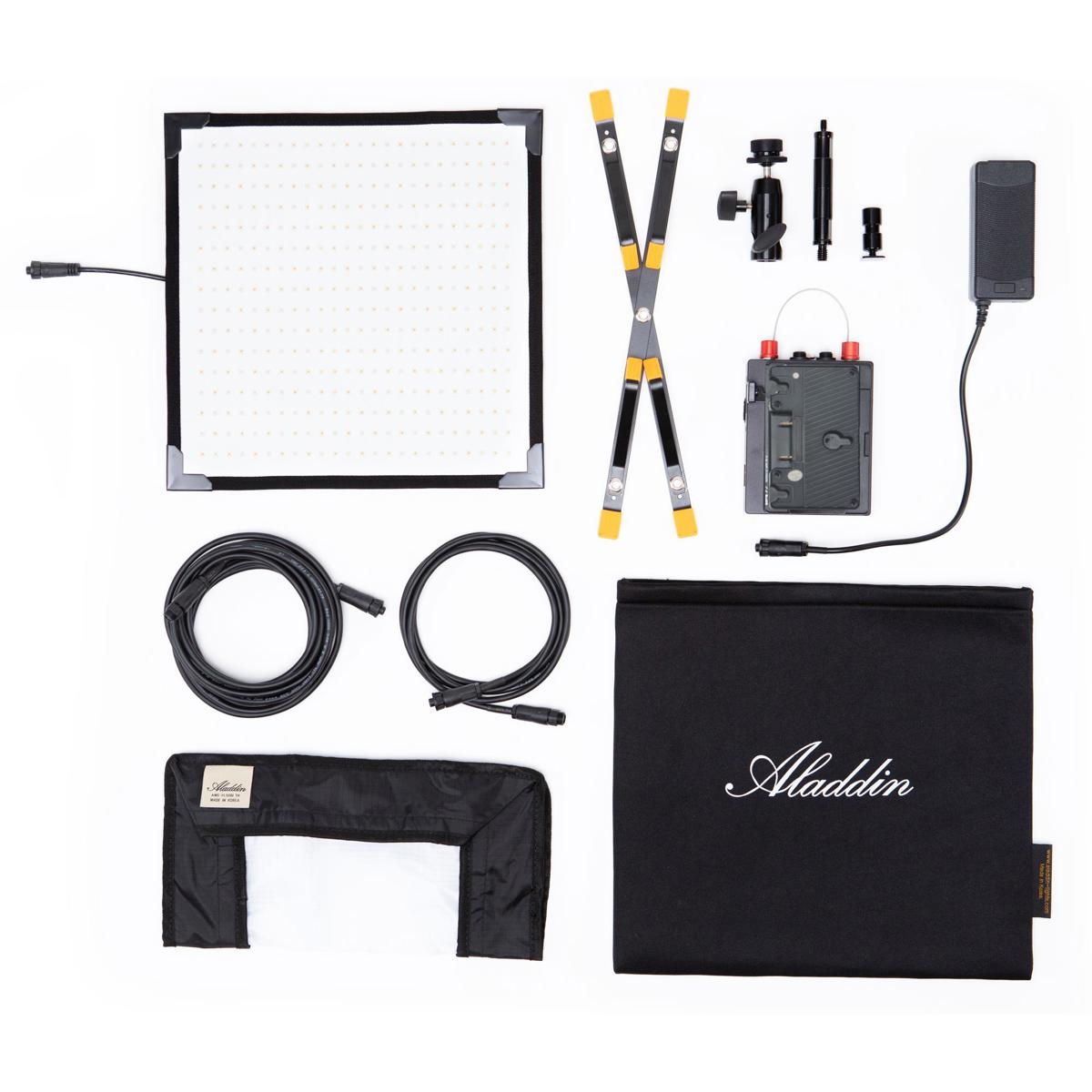 

Aladdin Micro Bi-Flex M7 70W Bi-Color LED Panel with Gold-Mount Plate, Soft Case