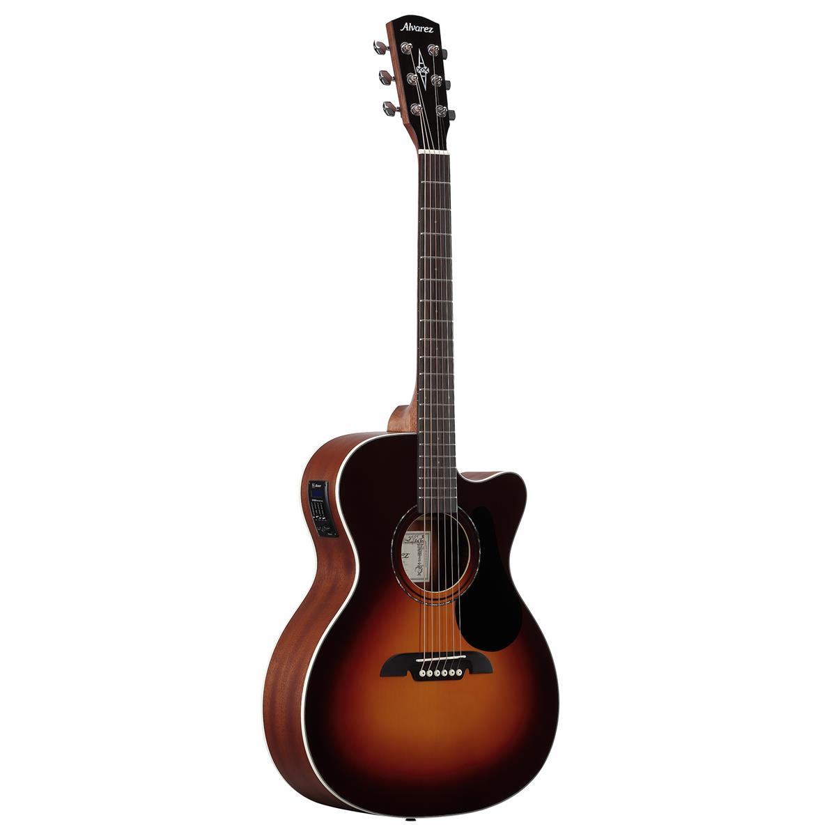 Regent  OM/Folk Cutaway Acoustic Electric Guitar w/Bag, Sunburst - Alvarez RF26CESB