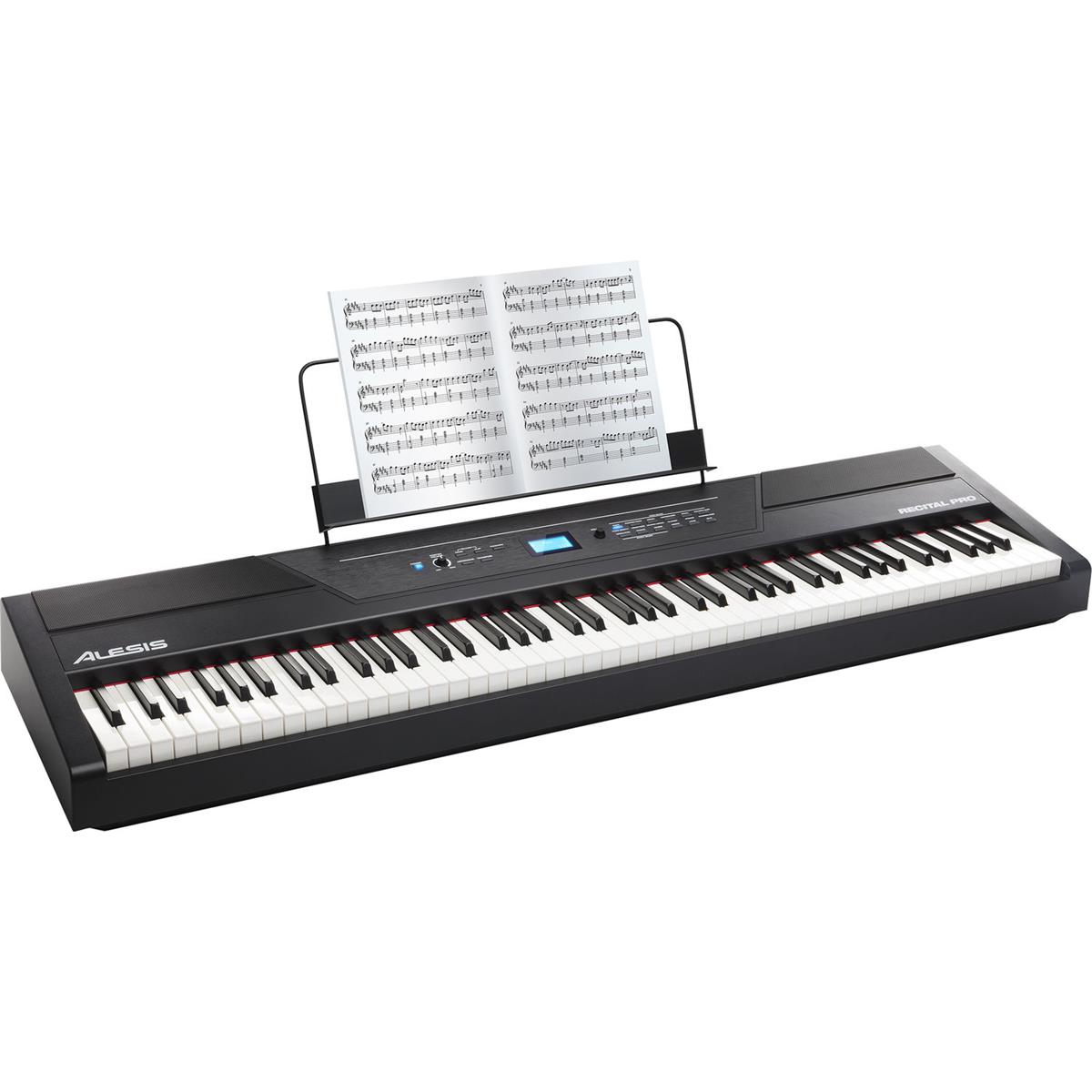 Image of Alesis Recital Pro Digital Piano with 88 Full-Sized Hammer-Action Keys