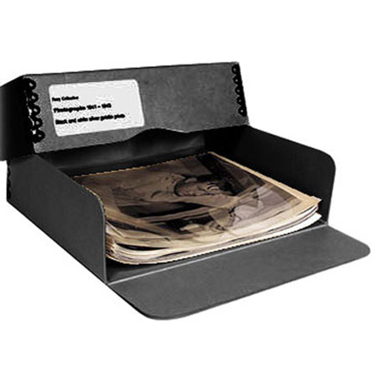 

Archival Methods Drop Front Box, 3" x 13.75" x 19.5", Black