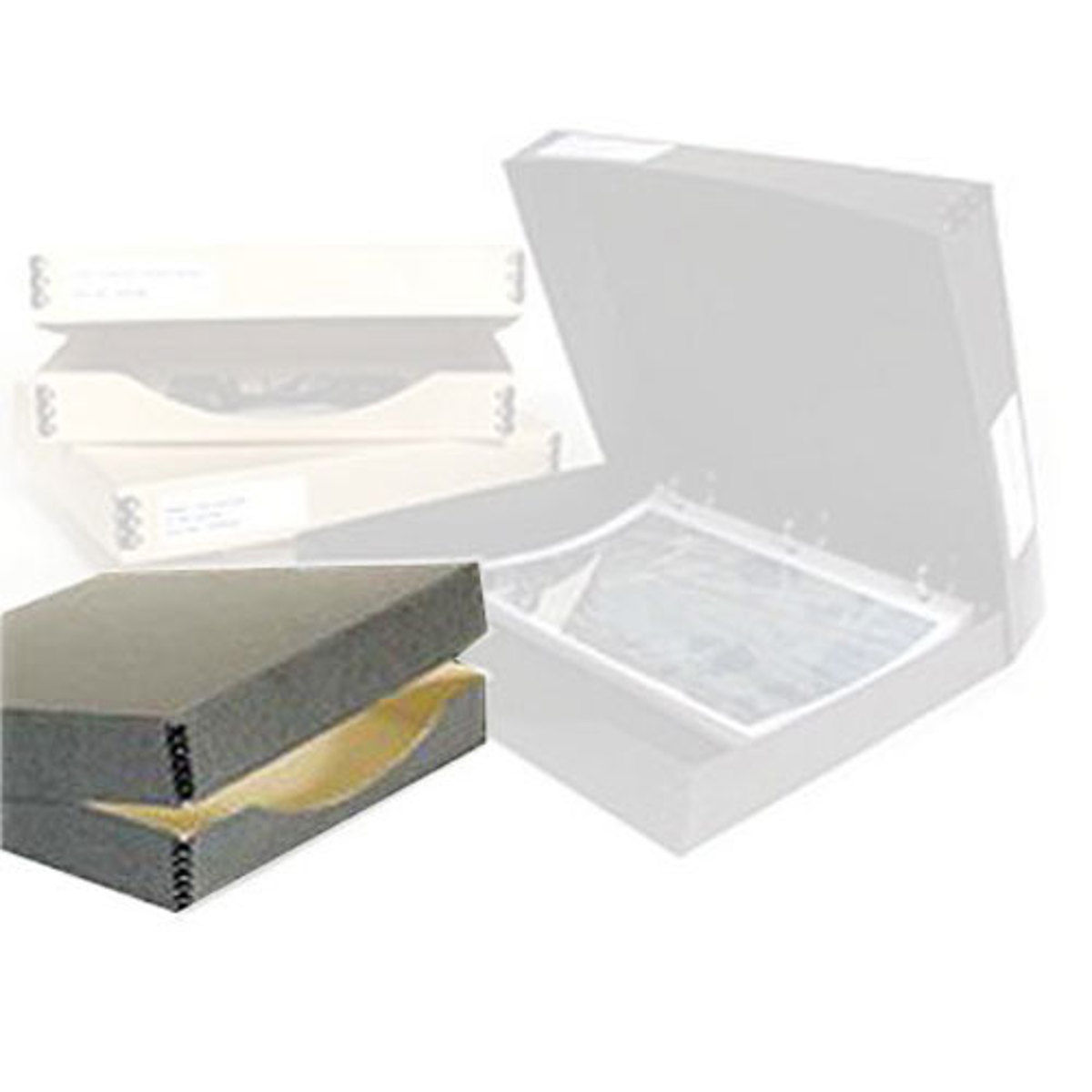 

Archival Methods 3Ring Binder Box 12.25x13.25x1.5in,Gry
