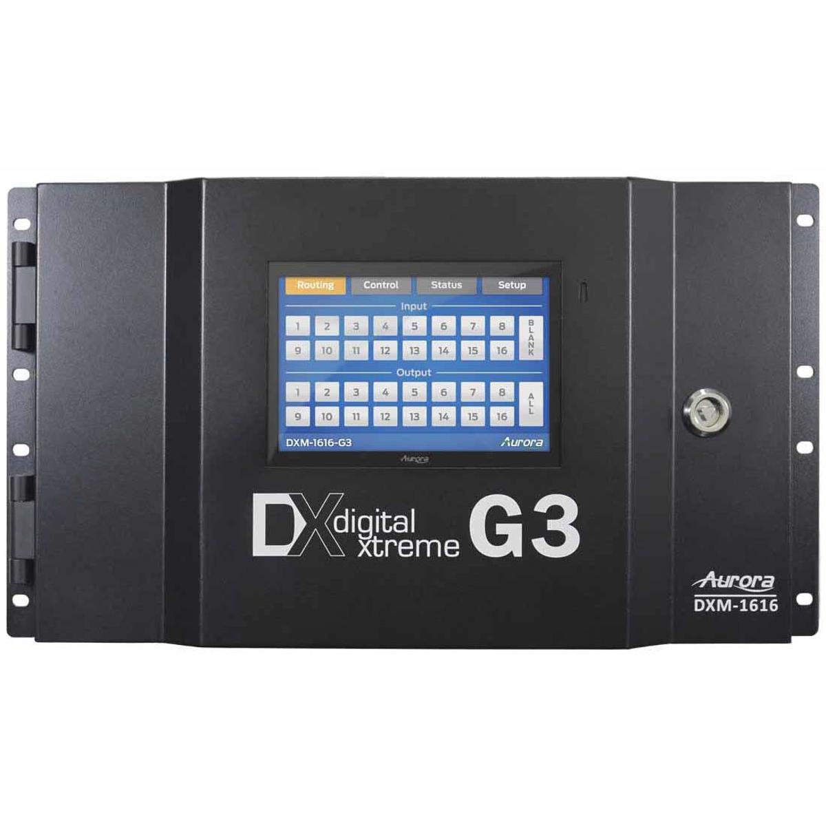 

Aurora Multimedia DXM-1616-G3 16x16 Digital Xtreme 4K UHD Matrix Switcher