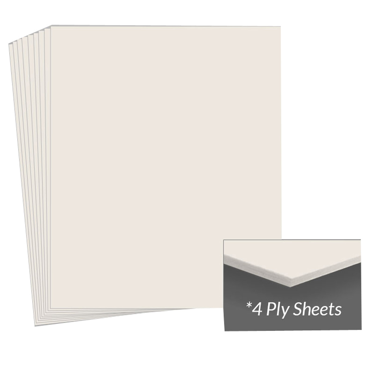 

Archival Methods 8x10" 4-Ply Natural White 100% Cotton Museum Board, 25 Pack