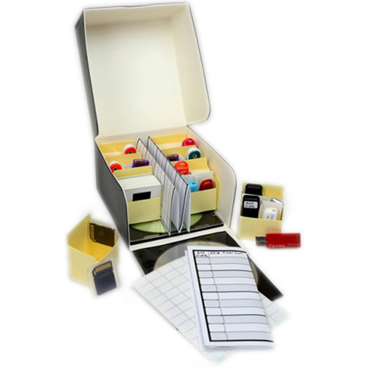 

Archival Methods 5.12 x 5.87 x 3" Storage Kit for 48 USB Drives / Memory Cards