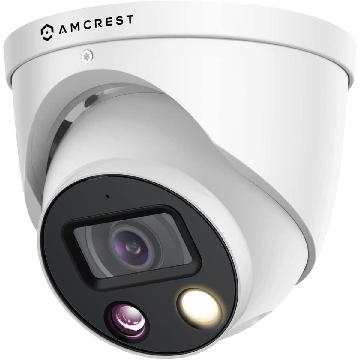 

Amcrest IP8M-TD2685EW-AI 8MP 4K UHD IP PoE AI Outdoor Turret Camera, 2.8mm Lens