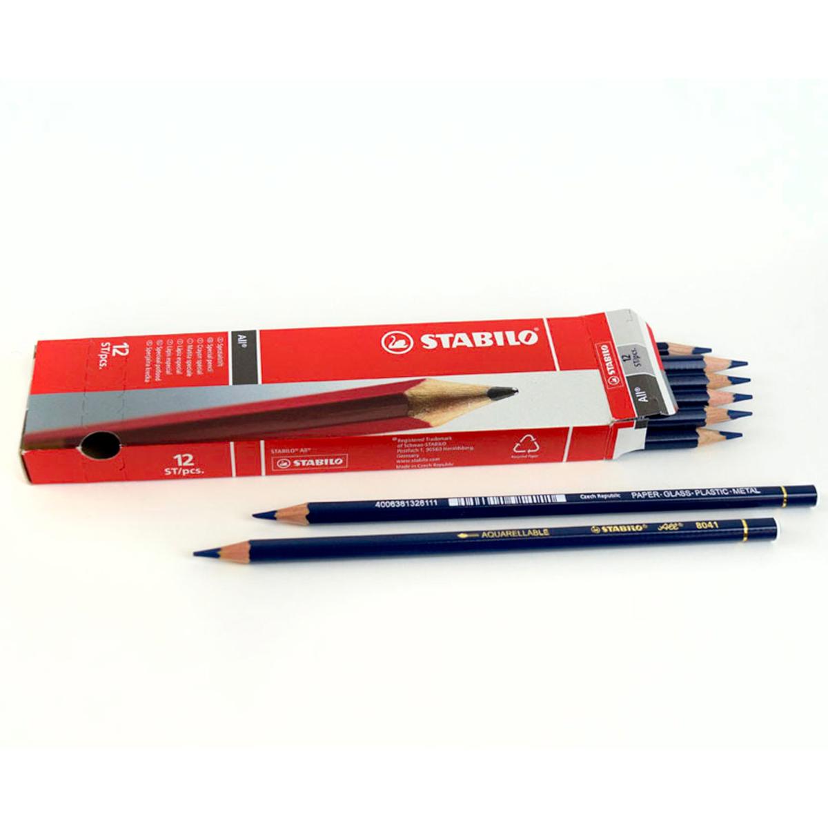 

Archival Methods Stabilo-All Pencils, 12 Pack, Red