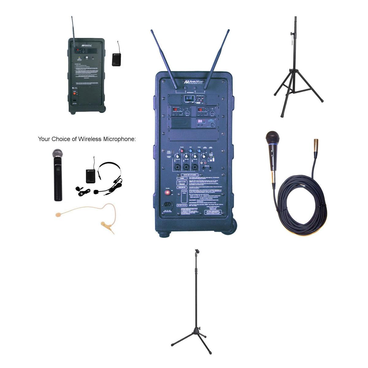 

AmpliVox B9254 Platinum Package with 2x Flesh Tone Over-Ear Microphone
