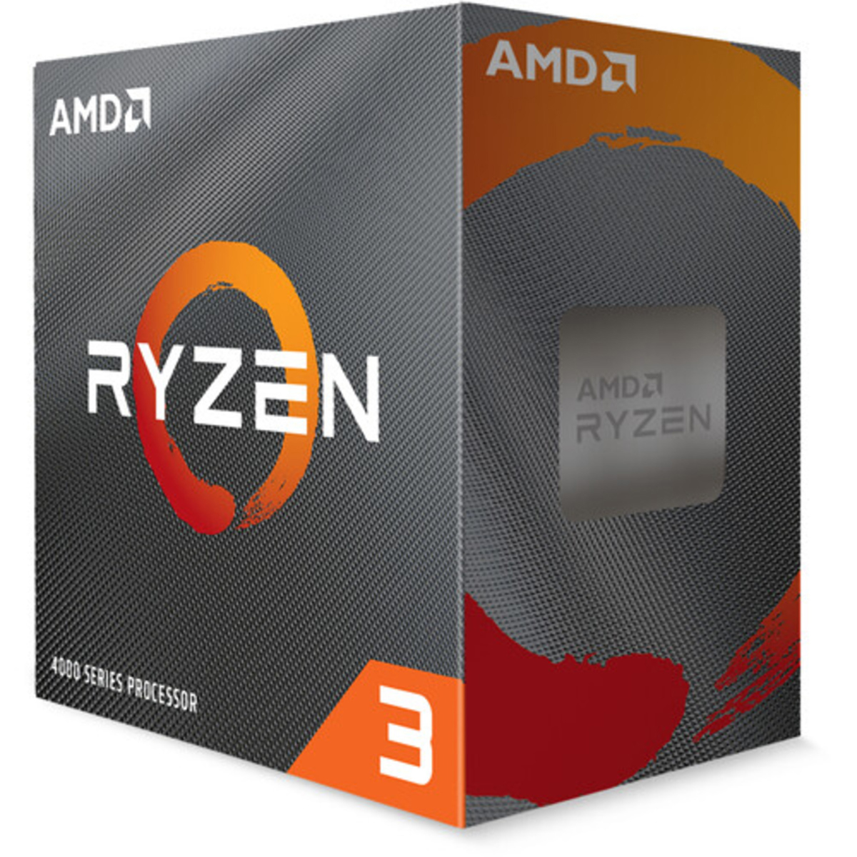 AMD Ryzen 3 4100 3.8GHz 4-Core AM4 Processor, Black, Wrap Packaging -  100-100000510MPK