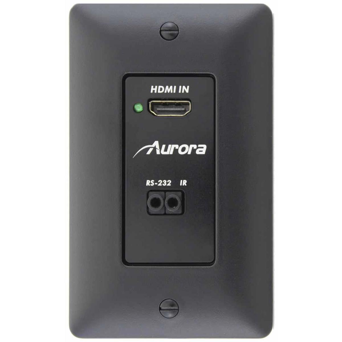 

Aurora Multimedia DXW-1 HDMI WallPlate Transmitter, HDBaseT 330' Extender, Black