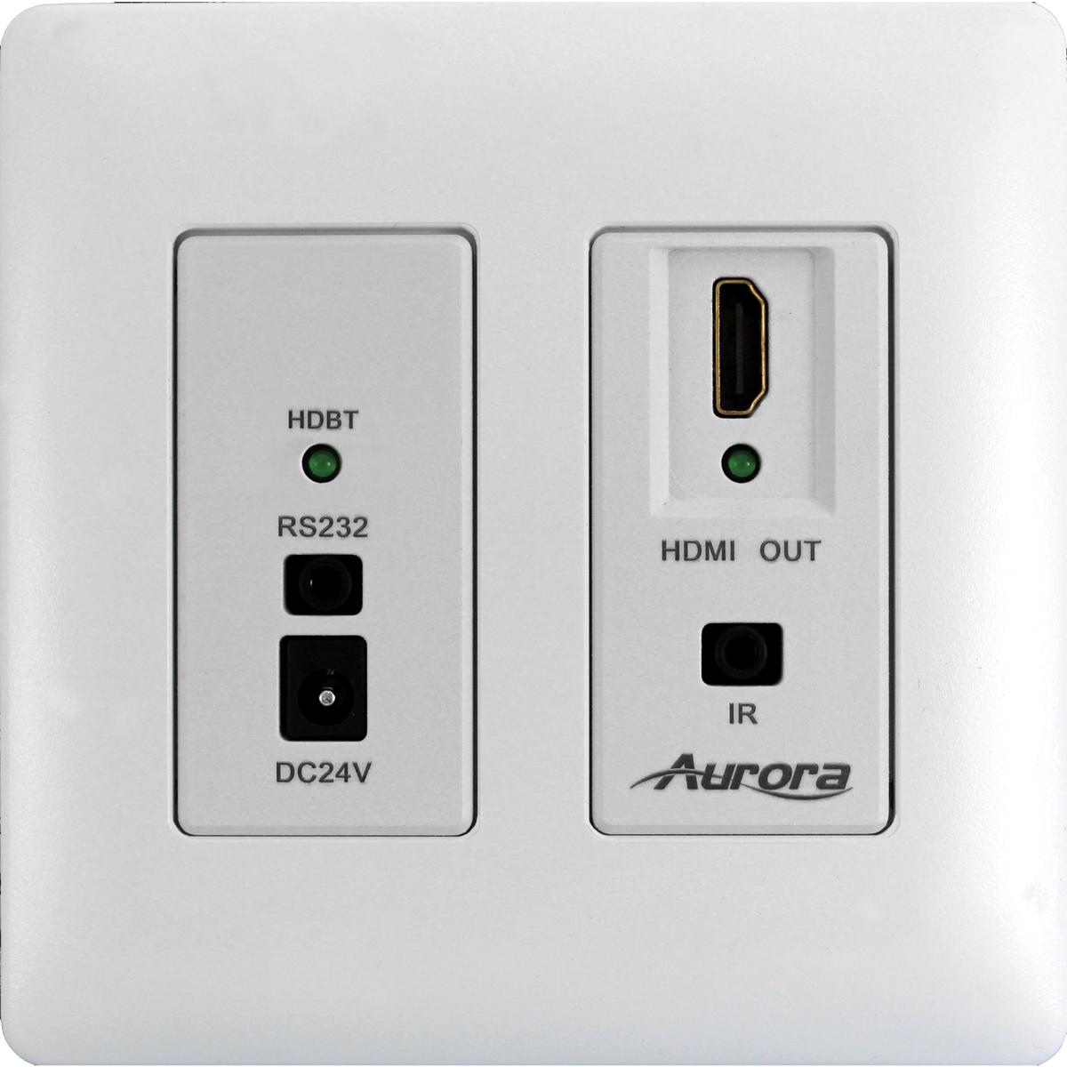 

Aurora Multimedia DXW-2-RX1 HDMI HDBaseT Wall Plate Receiver, White