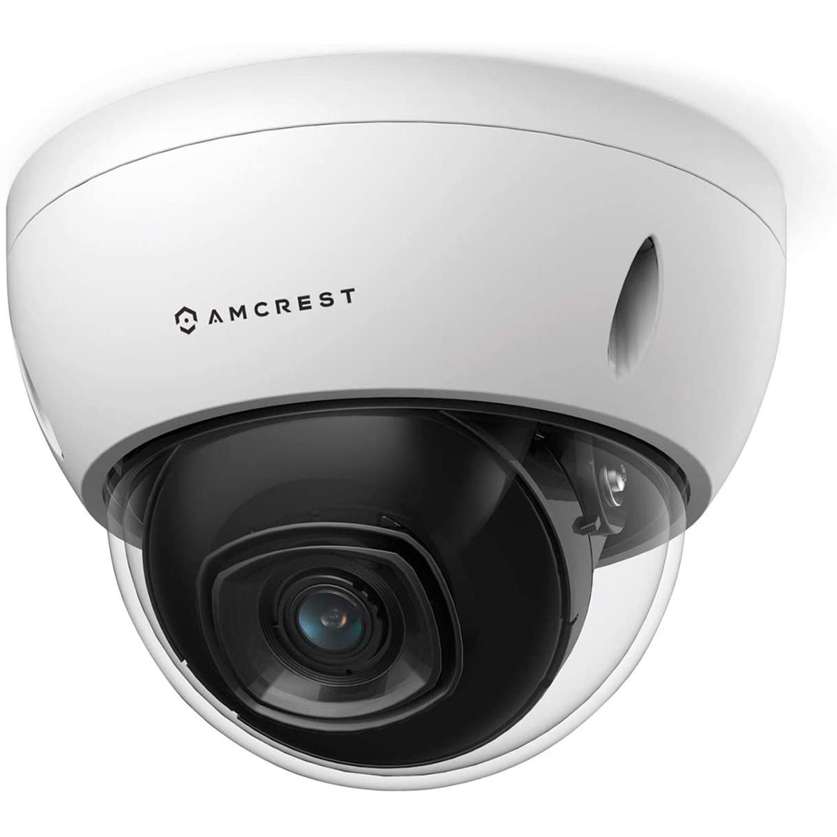 

Amcrest 4K UHD 5MP Outdoor Security PoE Dome IP Camera with 2.8mm Lens, White