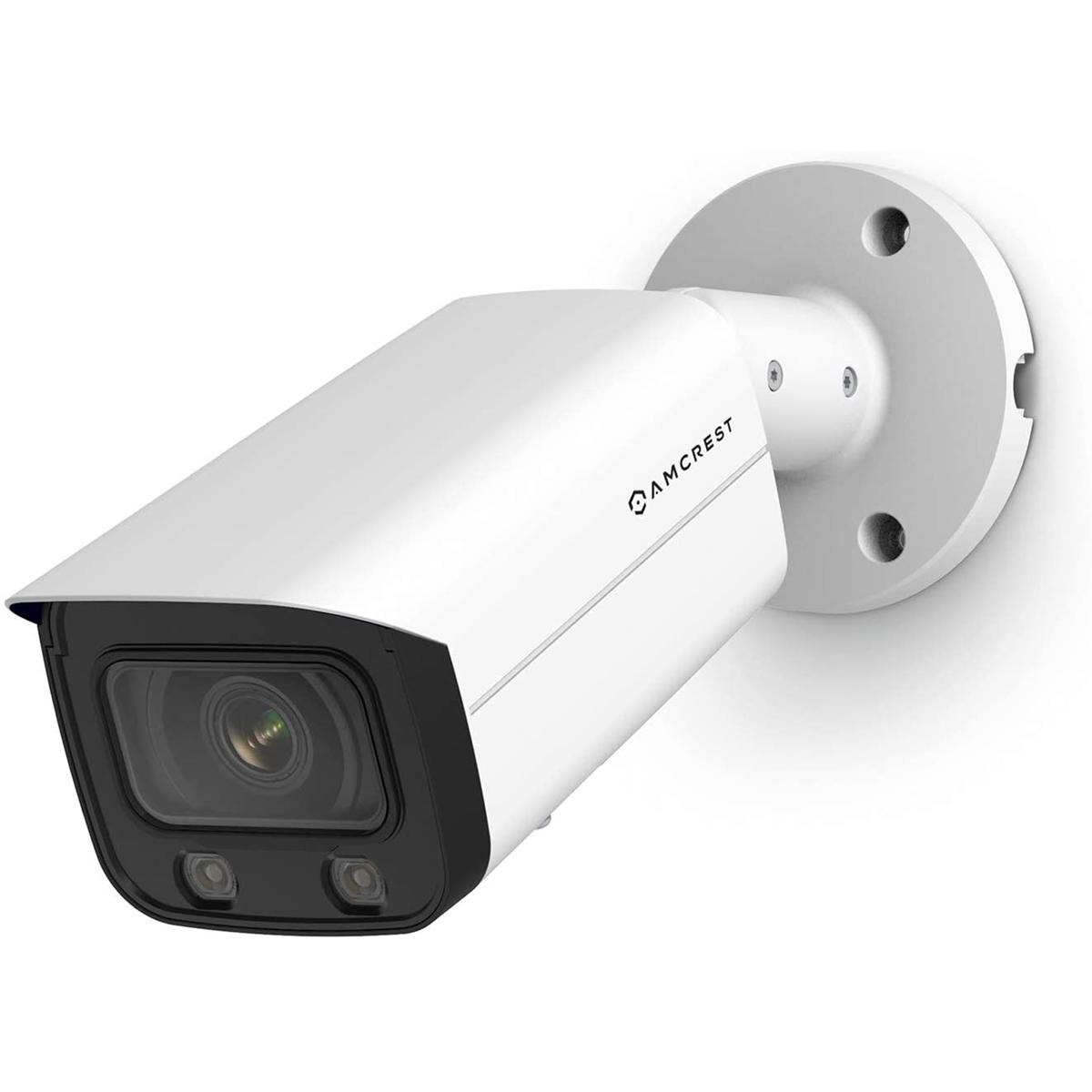 

Amcrest NightColor AI 4K UHD 4MP PoE Bullet IP Camera with 2.8mm Lens, White