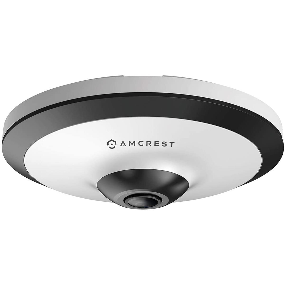 

Amcrest 4K UHD 5MP Indoor Security PoE Fisheye IP Camera with 1.4mm Lens, White